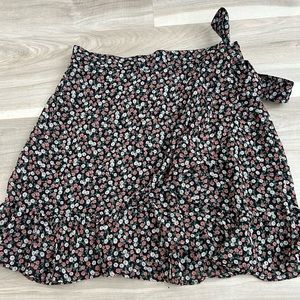 Hollister Floral Wrap Skirt